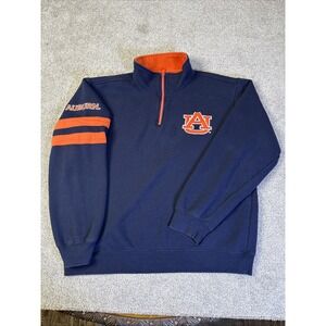 Auburn Tigers Quarter Zip Sweatshirt XL E5 Long Sleeve Pullover